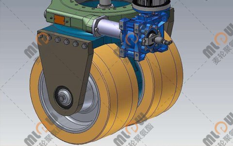 重载AGV舵轮的驱动机构总成